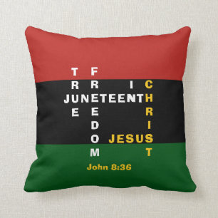 Almofada Christian JUNETEENTH Crossword