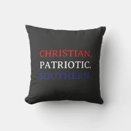 Almofada Christian. Patriotic. Southern.