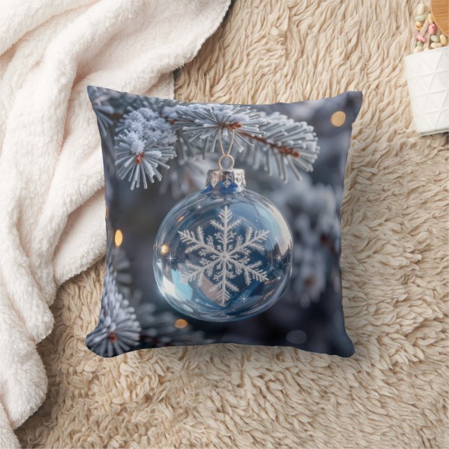 Almofada Christmas Crystal Snowflake Ornament (Cobertor)