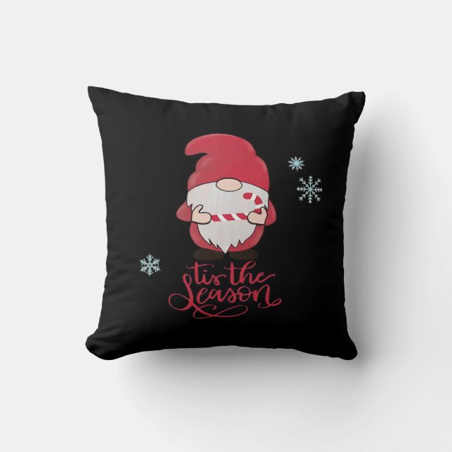 Almofada Christmas Gnome With Candycane (Frente)