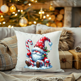 Almofada Christmas Gnome with Winter Candy and Gift Box
