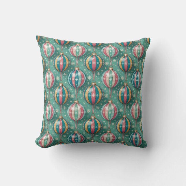Almofada Christmas Pattern Throw Pillow (Frente)