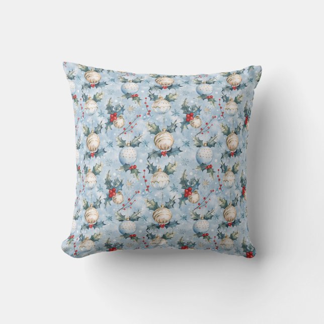 Almofada Christmas Pattern Throw Pillow (Frente)