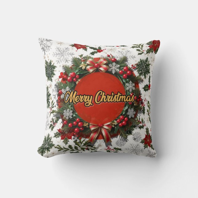 Almofada Christmas pillows with snowflakes (Frente)