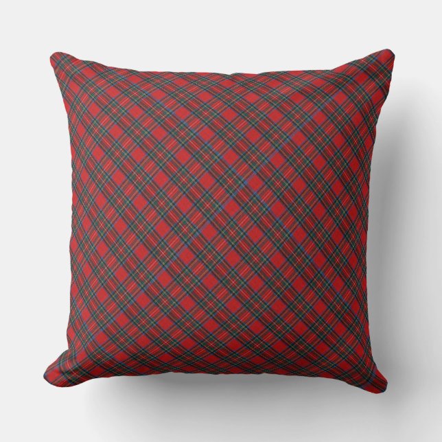 Almofada Christmas Plaid Pattern  (Frente)