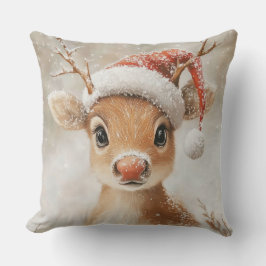 Almofada Christmas Reindeer Throw Pillow