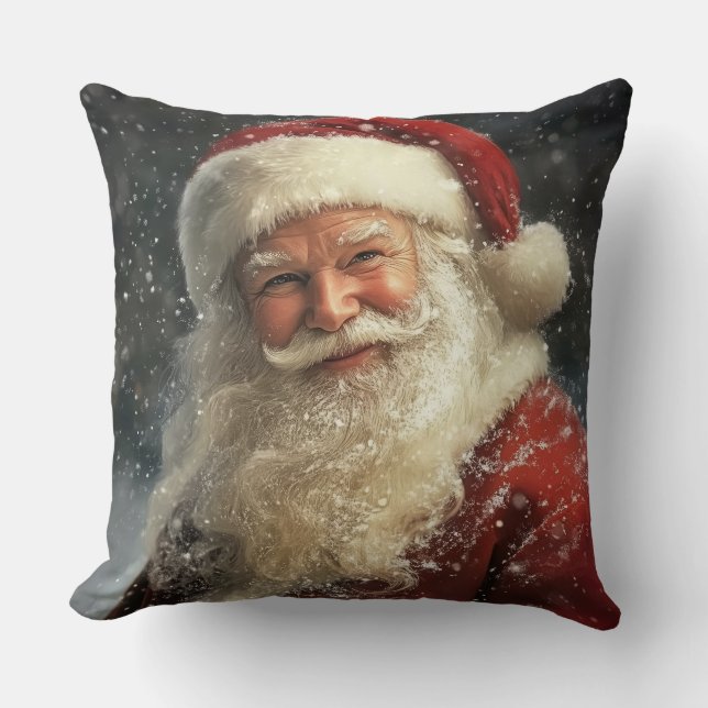 Almofada Christmas Santa Claus Throw Pillow (Frente)