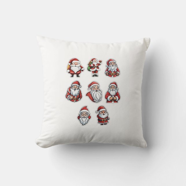Almofada Christmas Santa Claus Throw Pillow | Holiday Décor (Frente)