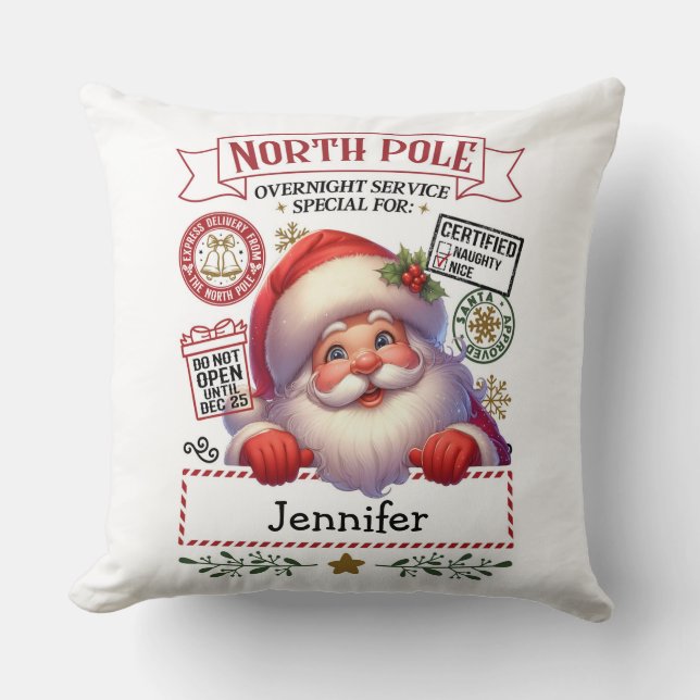 Almofada Christmas Santa Throw Pillow (Frente)