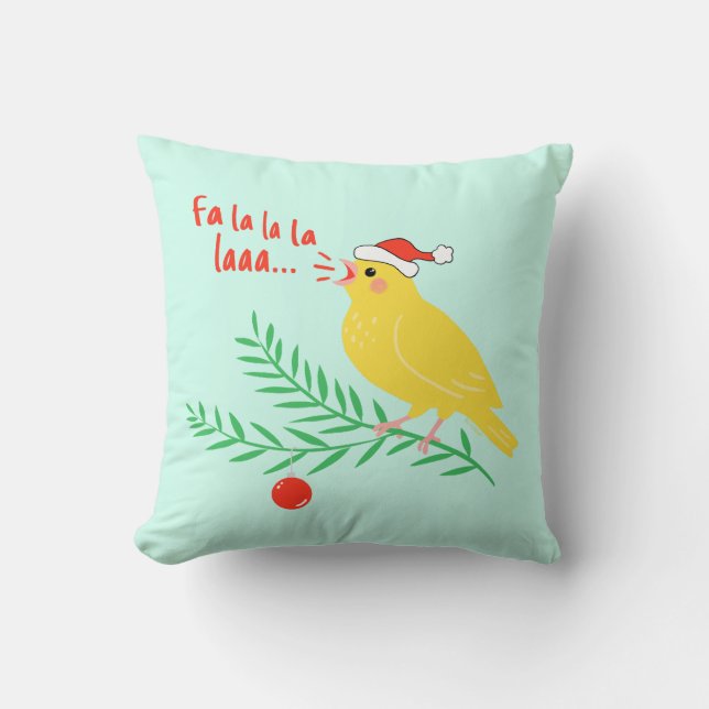 Almofada Christmas Singing Canary (Frente)
