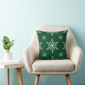 Almofada Christmas Snowflakes Throw Pillow