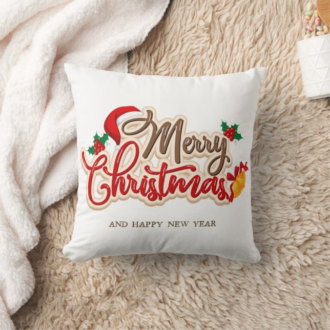 Almofada Christmas Throw Pillow – Festive Holiday Decor (Cobertor)
