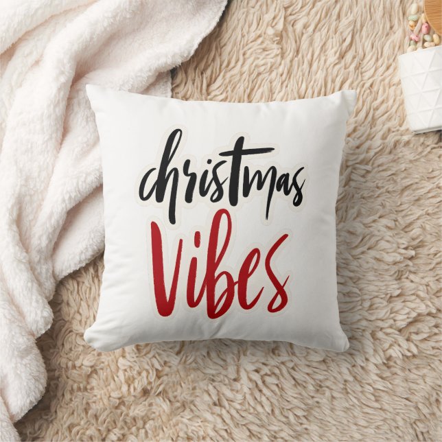 Almofada 🎄 “Christmas Vibes” Throw Pillow 🎅✨ (Cobertor)