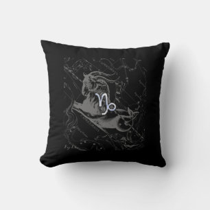 Almofada Chrome Style Capricórnio Sinal Zodiac em Hevelius