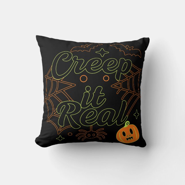 Almofada Chupa-a no Halloween Tee (Frente)