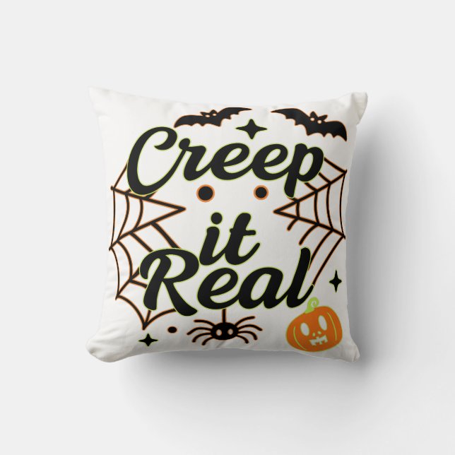 Almofada Chupa-a no Halloween Tee (Frente)