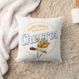 Almofada Churros Snack Vintage Dessert Retro Street Comida