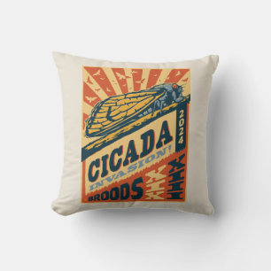 Almofada Cicada Invasão 2024 - Letra Press