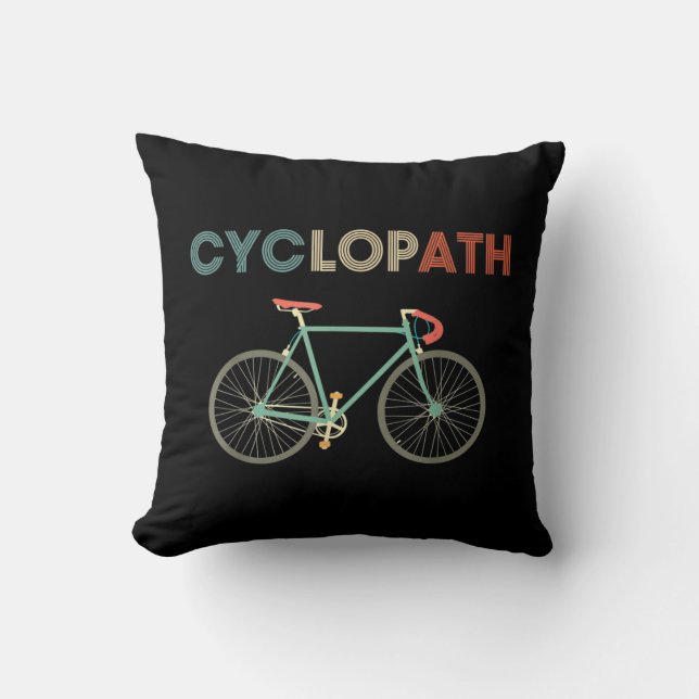 Almofada Ciclo Funny Bicicleta Ciclista Humor (Frente)