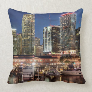 Almofada Cidade da skyline de Miami em Florida