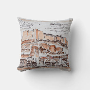 Almofada Cidade de Bonifacio Córsega, França