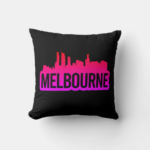 Almofada Cidade de Melbourne Austrália Sumário de linha do