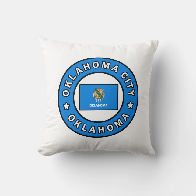 Almofada Cidade de Oklahoma Oklahoma (Frente)