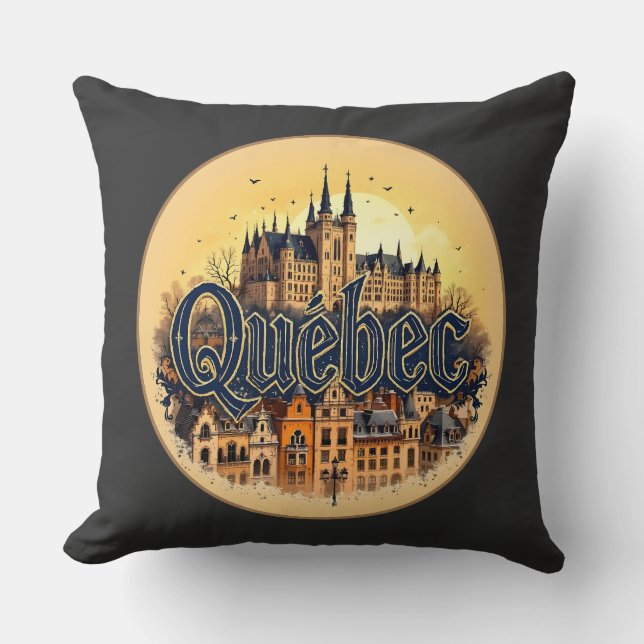 Almofada Cidade de Quebec - Canadá (Frente)