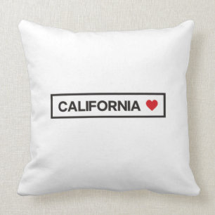 Almofada Cidade do Estado País Residencial I Love Californ