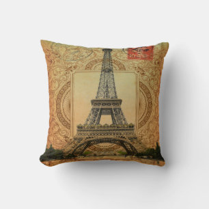 Almofada cidade moderna francesa paris eiffel torre