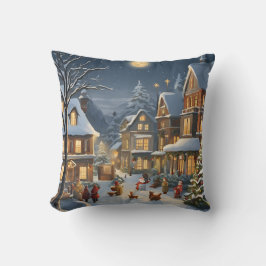 Almofada Cidade Natalina Nevada