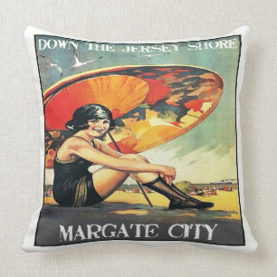 Almofada Cidade NJ de Margate - travesseiro decorativo