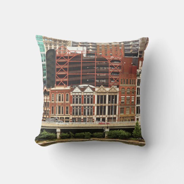 Almofada Cidade - Pittsburg Pa - Fort Pitt Blvd (Frente)