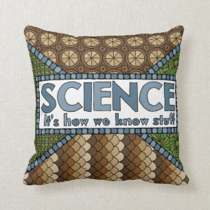 Almofada Ciência - um travesseiro decorativo para