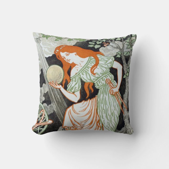 Almofada Cientista Feminina (Mulheres na Ciência) (STEM) (Frente)