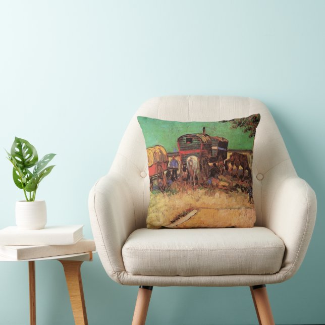 Almofada Ciganos com Caravanas de Vincent van Gogh (Cadeira)