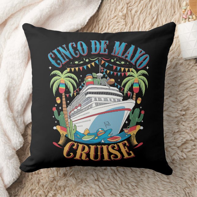 Almofada Cinco De Mayo Cruise México Navio Mexicano Fiesta (Cobertor)