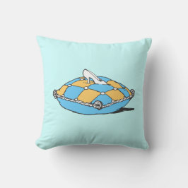 Almofada Cinderella Slipper Teal Orange Travesseiro