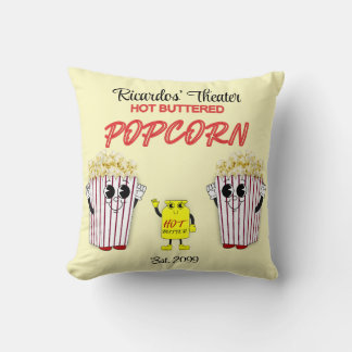 Almofada Cinema Familiar com Pipoca com Manteiga Quente