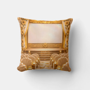 Almofada Cinema Vintage Flor de Ouro
