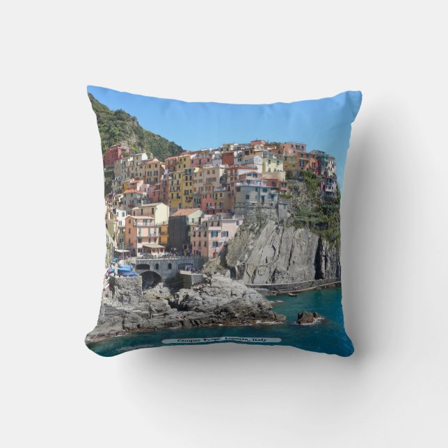 Almofada Cinque Terre, Ligúria, Itália (Frente)