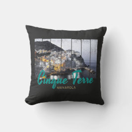 Almofada Cinque Terre Manarola Riomaggiore Vintage italiano