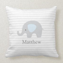 Almofada Cinza Azul-Elefante-Gelado Travesseiro decorativo-