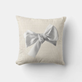 Almofada Cinza Bawl Ivory Beige Algodão Neutro Quente