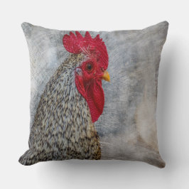 Almofada Cinza Country Rooster
