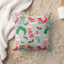 Almofada cinza de natal falalala - Meias