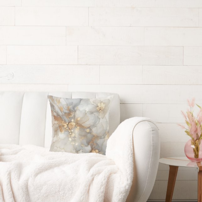 Almofada Cinza e álcool branco (Sofá)