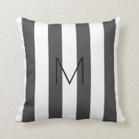 cinza escura moderna listras brancas monogramas