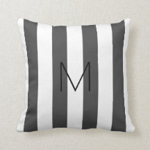 cinza escura moderna listras brancas monogramas