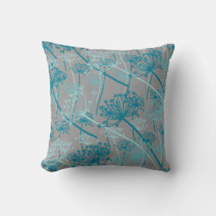 Almofada Cinza gráfico de salsa aqua travesseiro decorativo